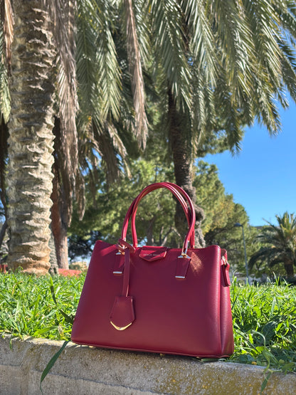 Bolso Italy Camel Rojo