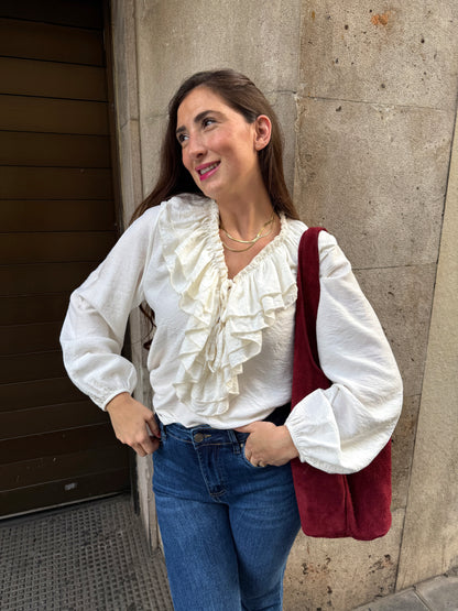 Romantic White Blouse