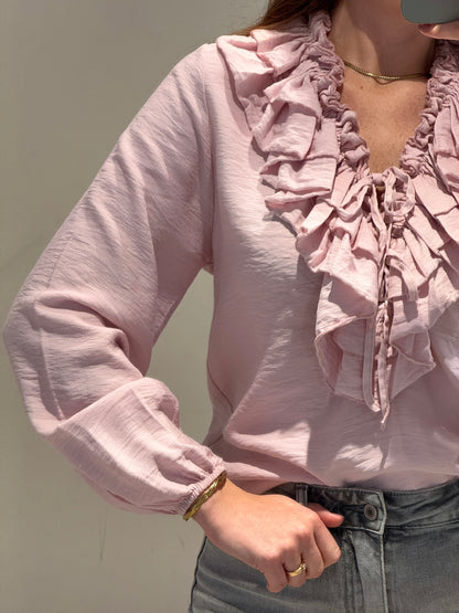 Blusa Romántica Rosa