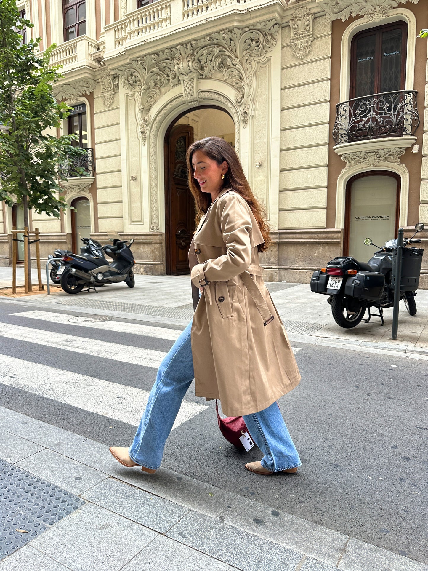 Trench Gabardina Noelia Camel