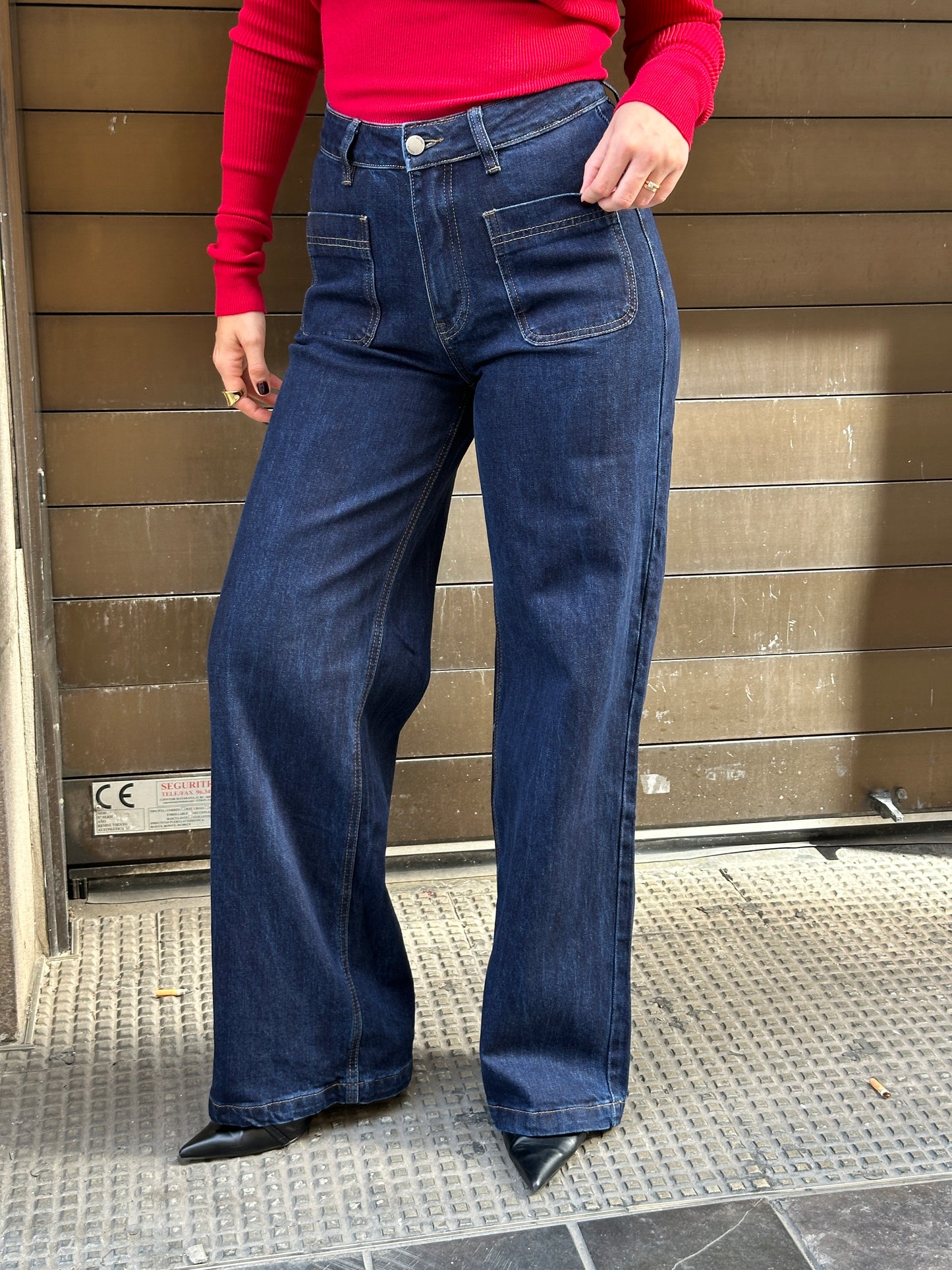 Jean Wide Leg Carla Denim Oscuro