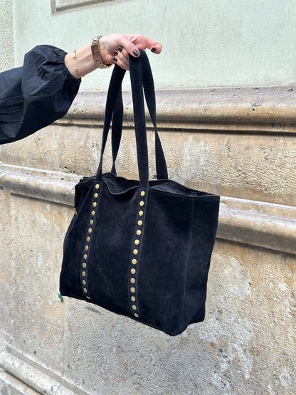 Bolso Piel Ante Shopper NEGRO ÚNICO