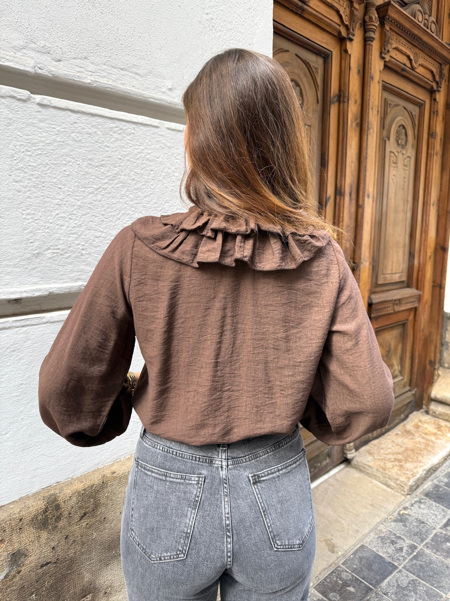 Romantic Chocolate Blouse