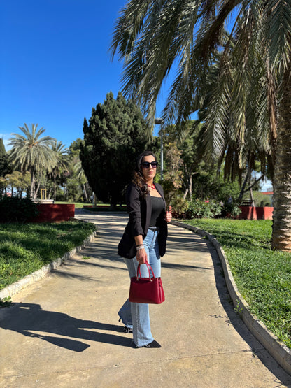 Blazer Bianca Negro