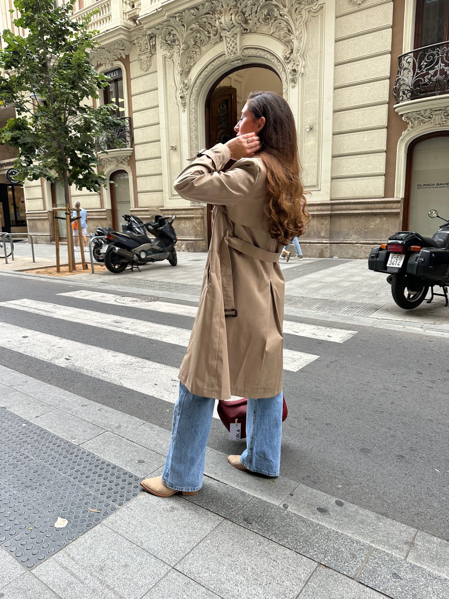 Trench Gabardina Noelia Camel