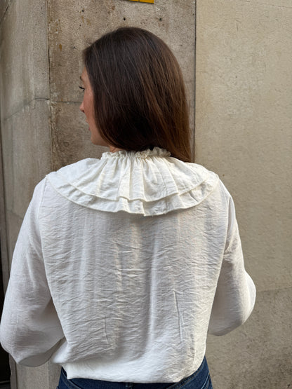 Blusa Romántica Blanca