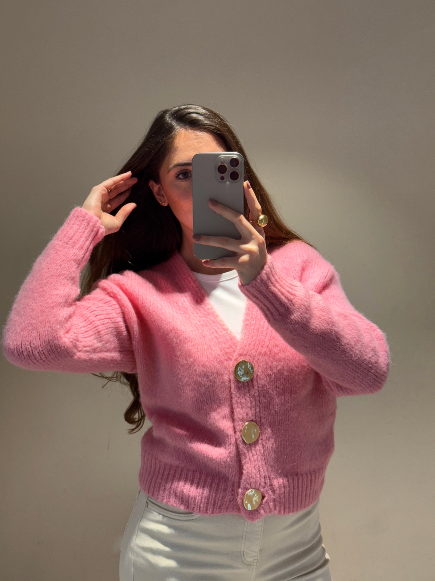 Cardigan Teresa Rosa