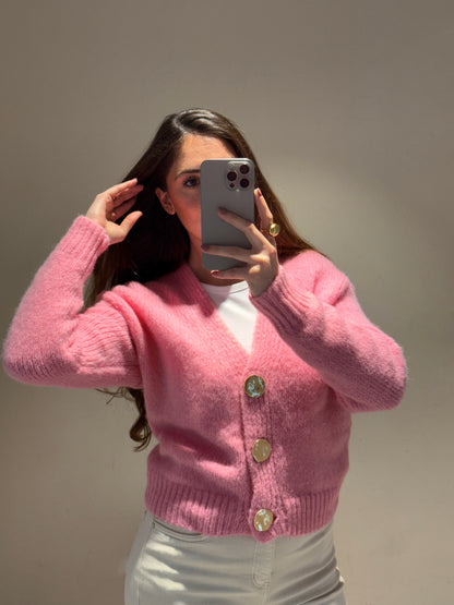 Cardigan Teresa Rosa