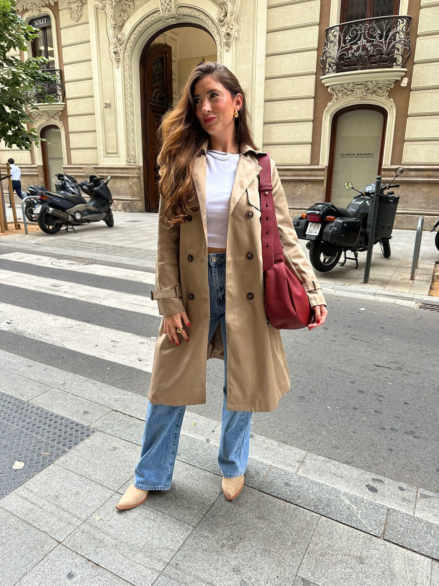 Trench Gabardina Noelia Camel