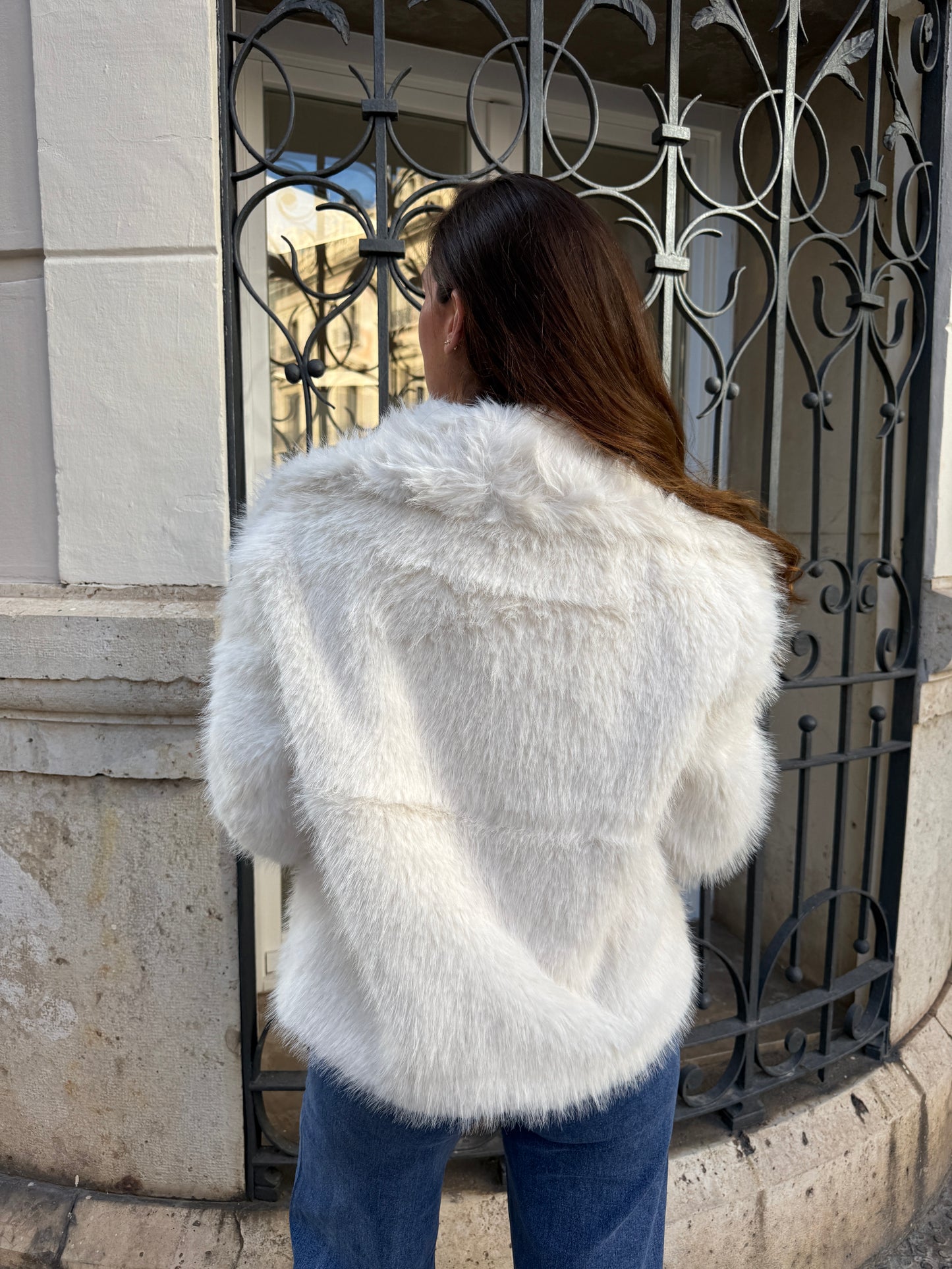 Isa Raw Fur Effect Jacket