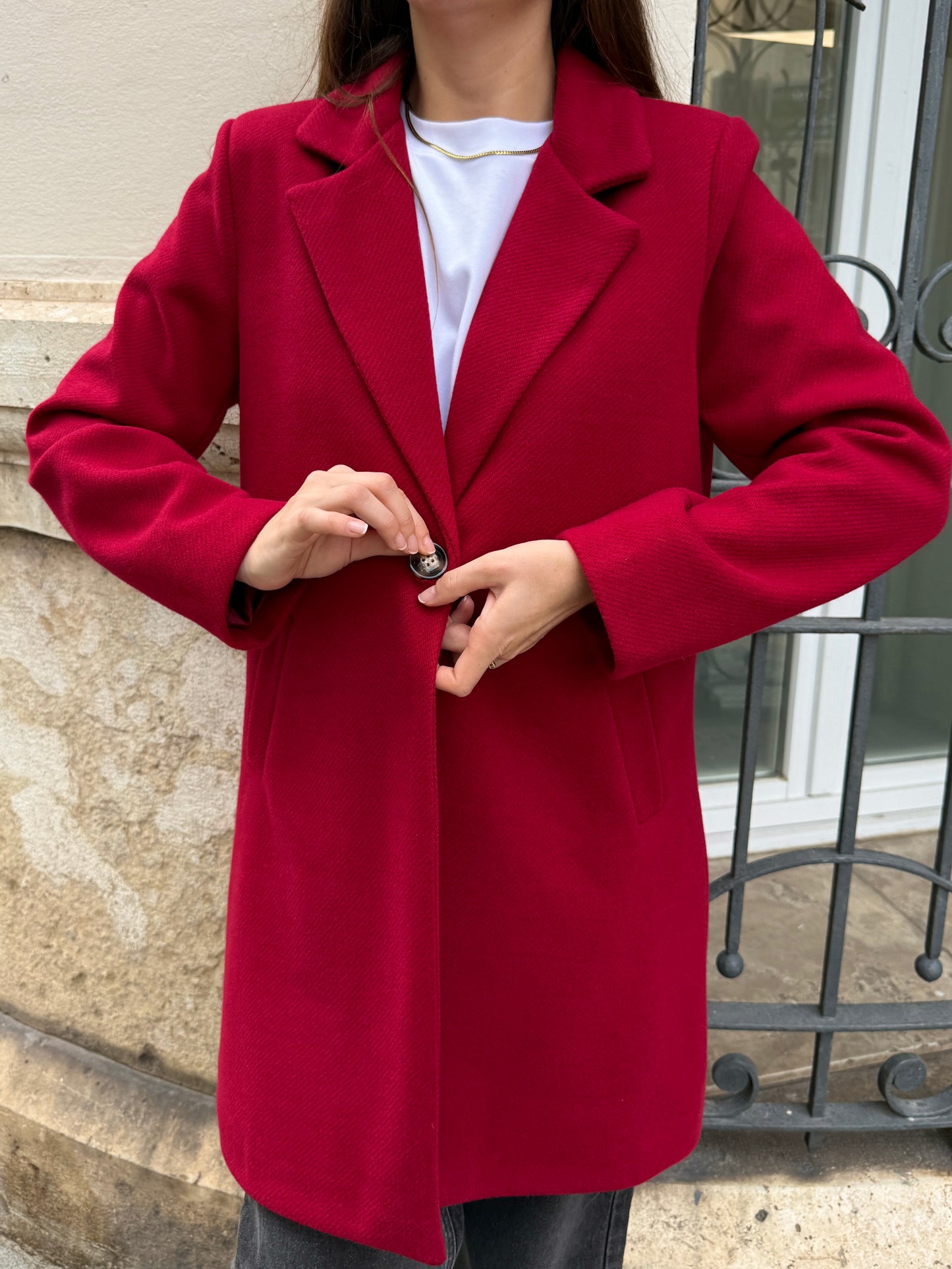 Susana Garnet Coat