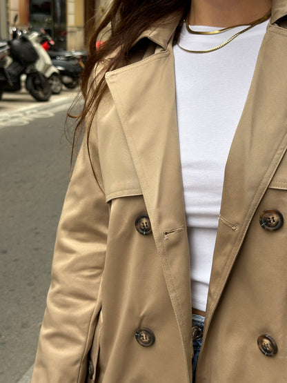 Trench Gabardina Noelia Camel