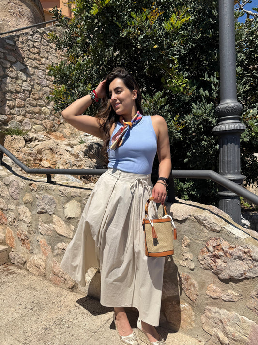Falda Florencia beige