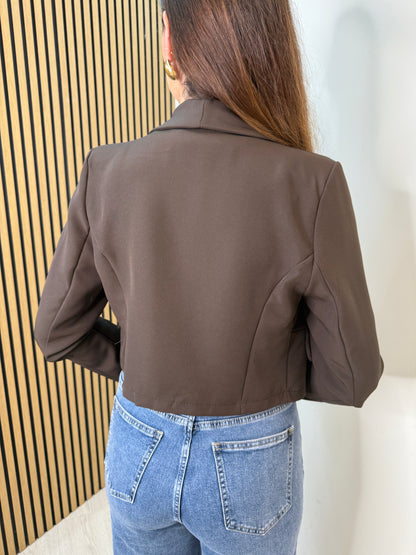 Cropped Blazer Iria Chocolate