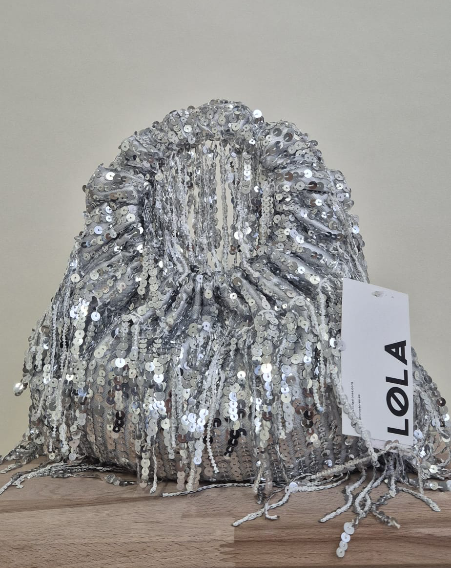 Bolso Lentejuelas Kaylie Plata