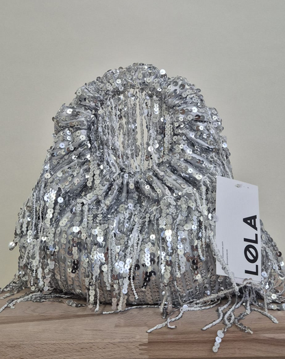 Bolso Lentejuelas Kaylie Plata