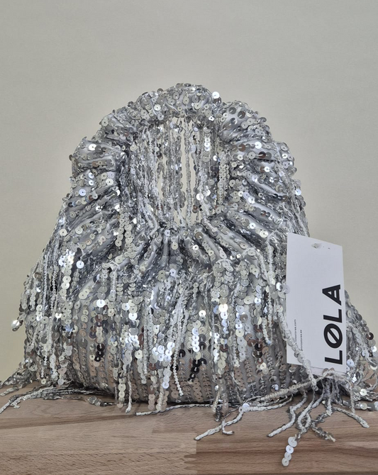 Bolso Lentejuelas Kaylie Plata