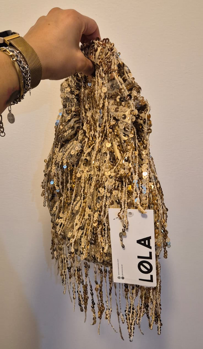 Bolso Lentejuelas Kaylie Dorado