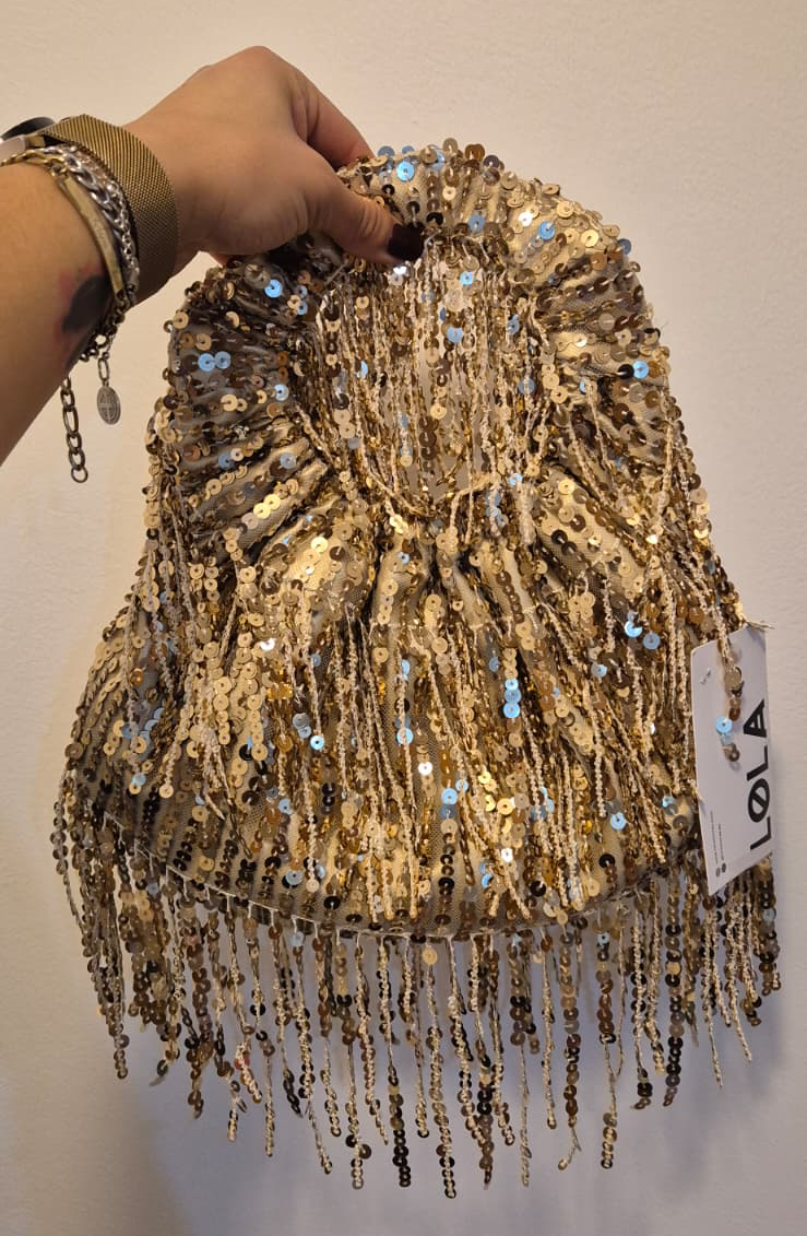 Bolso Lentejuelas Kaylie Dorado