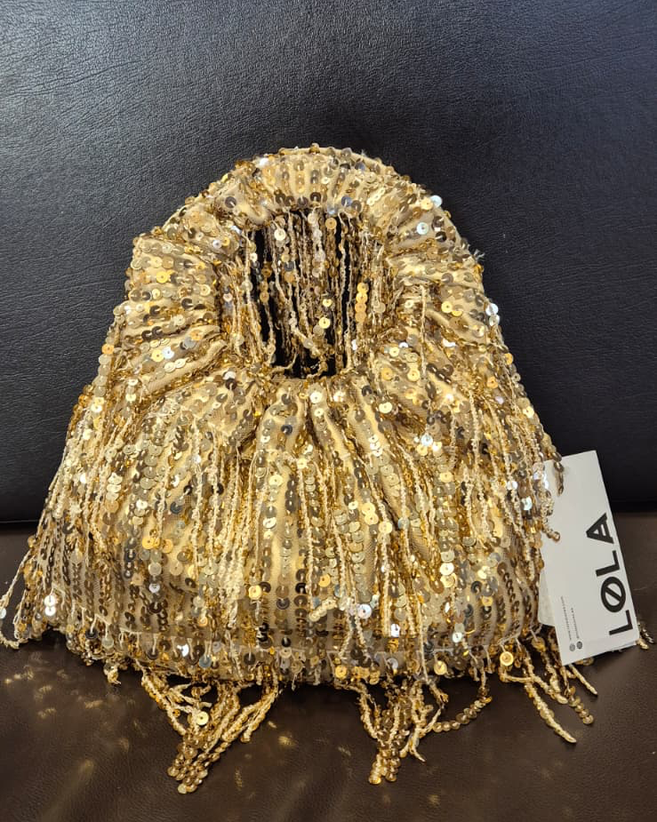 Bolso Lentejuelas Kaylie Dorado